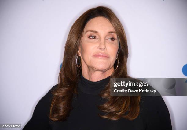 Caitlyn Jenner attends the Transgender Identity and Courage event with Jennifer Finney Boylan at the 92nd Street Y on April 25, 2017 in New York City.