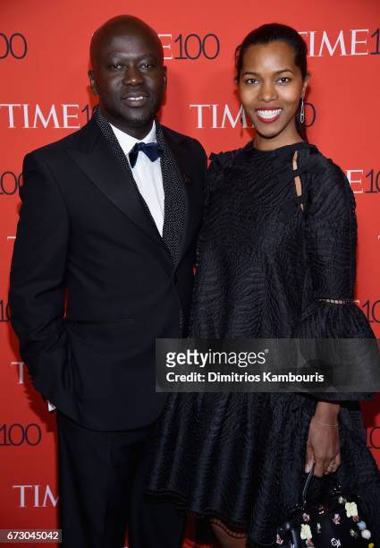 Sir David Adjaye and Ashley Shaw-Scott attend the 2017 Time 100 Gala at Jazz at Lincoln Center on April 25, 2017 in New York City.
