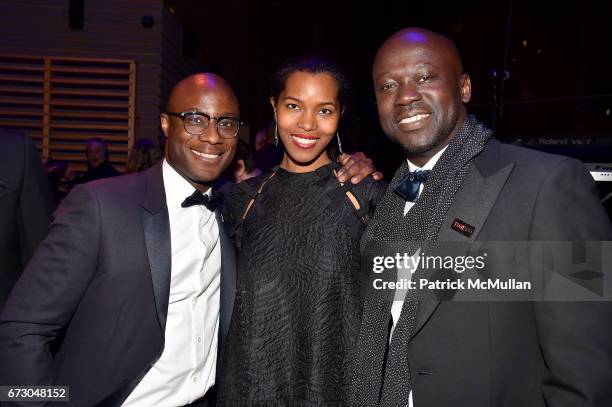 Barry Jenkins, Ashley Shaw-Scott and David Adjaye attend the 2017 TIME 100 Gala at Jazz at Lincoln Center on April 25, 2017 in New York City.