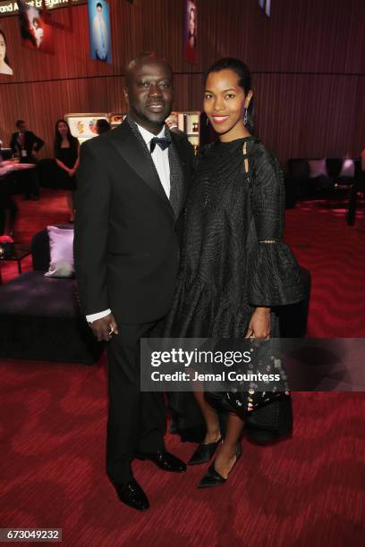 Sir David Adjaye and Ashley Shaw-Scott attend the 2017 Time 100 Gala at Jazz at Lincoln Center on April 25, 2017 in New York City.