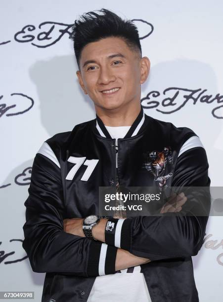 Actor Nicky Wu attends the press conference of clothes brand Ed Hardy on April 25, 2017 in Shanghai, China.