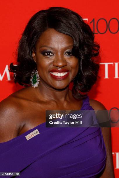 Viola Davis attends the 2017 Time 100 Gala at Jazz at Lincoln Center on April 25, 2017 in New York City.