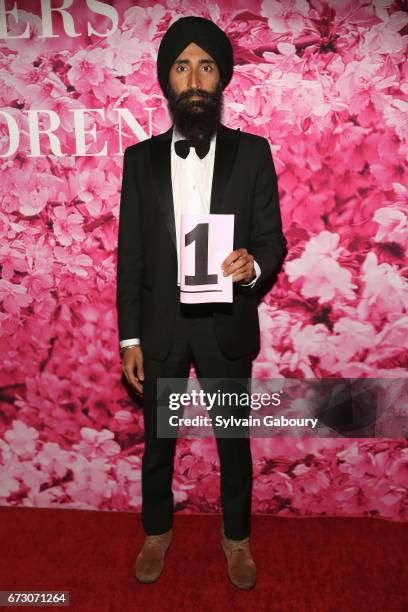 Waris Ahluwalia attends 2017 New Yorkers For Children's A Fool's Fete: Enchanted Garden at Mandarin Oriental New York on April 25, 2017 in New York...