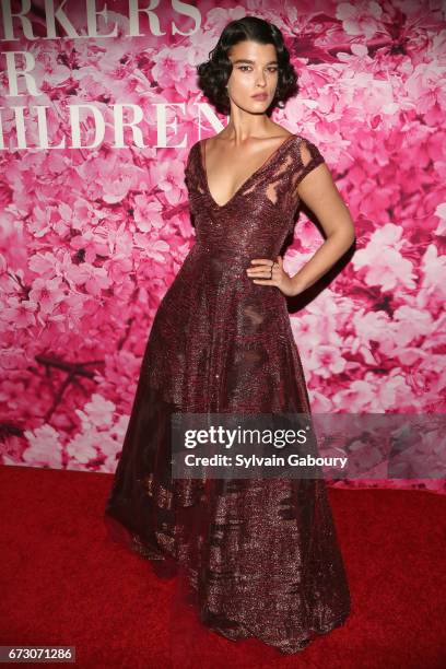 Crystal Renn attends 2017 New Yorkers For Children's A Fool's Fete: Enchanted Garden at Mandarin Oriental New York on April 25, 2017 in New York City.