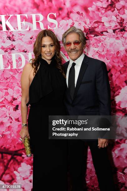 Erica Michelle Levy and Geraldo Rivera attends the 2017 New Yorkers For Children's A Fool's Fete: Enchanted Garden at Mandarin Oriental New York on...