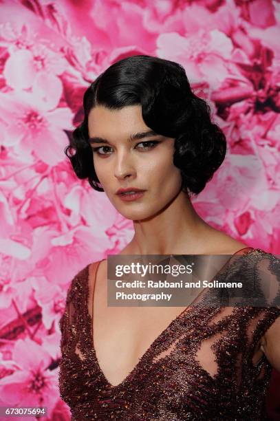 Crystal Renn attends the 2017 New Yorkers For Children's A Fool's Fete: Enchanted Garden at Mandarin Oriental New York on April 25, 2017 in New York...