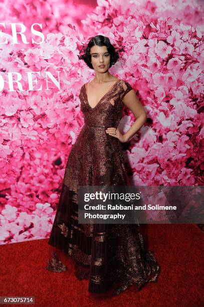 Crystal Renn attends the 2017 New Yorkers For Children's A Fool's Fete: Enchanted Garden at Mandarin Oriental New York on April 25, 2017 in New York...