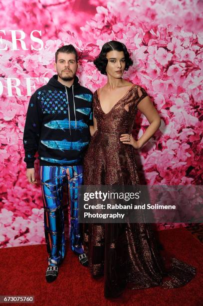 Eli Mizrahi and Crystal Renn attends the 2017 New Yorkers For Children's A Fool's Fete: Enchanted Garden at Mandarin Oriental New York on April 25,...