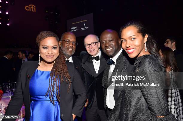Ava DuVernay, Bernard J. Tyson, Tom Perez, David Adjaye and Ashley Shaw-Scott attend the 2017 TIME 100 Gala at Jazz at Lincoln Center on April 25,...