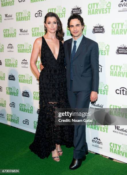 Bridget Moynahan and Zac Posen attend the 23rd Annual City Harvest "An Evening of Practical Magic" Gala at Cipriani 42nd Street on April 25, 2017 in...