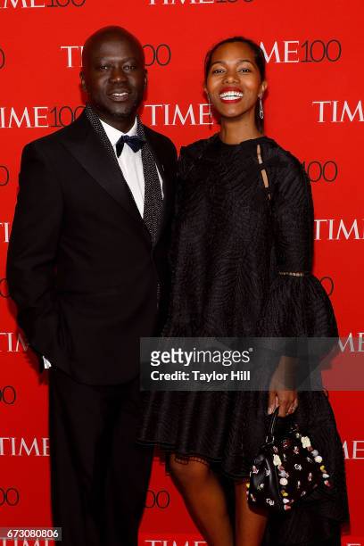 David Adjaye and Ashley Shaw-Scott attend the 2017 Time 100 Gala at Jazz at Lincoln Center on April 25, 2017 in New York City.