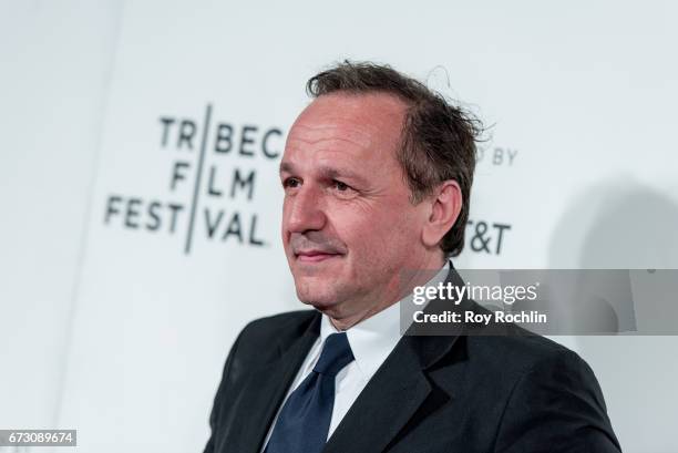 Arnaud Viard attends the 2017 Tribeca Film Festival - "Paris Can Wait" screening at BMCC Tribeca PAC on April 25, 2017 in New York City.