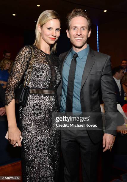Actors Jill Latiano and Glenn Howerton attend NRDC STAND UP! for the planet 2017 on April 25, 2017 in Beverly Hills, California.