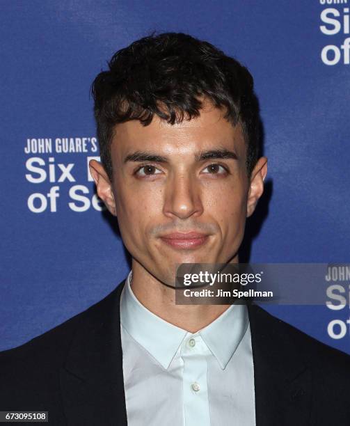 Actor James Cusati-Moyer attends the "Six Degrees of Separation" Broadway opening night after party at Brasserie 8 1/2 on April 25, 2017 in New York...