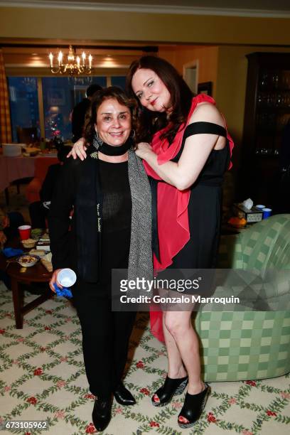 Diane Reverand and Dee Dee Sorvino during the Paul & Dee Dee Sorvino celebrate their new book "Pinot, Pasta & Parties" at 200 East 57th Street on...