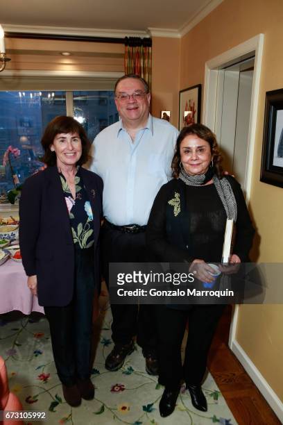 Kate Hartson and Roger Cooper attend the Paul & Dee Dee Sorvino celebrate their new book "Pinot, Pasta & Parties" at 200 East 57th Street on April...