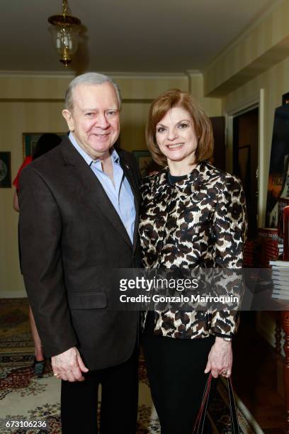 Actors Janis and Bill Corsair attend the Paul & Dee Dee Sorvino celebrate their new book "Pinot, Pasta & Parties" at 200 East 57th Street on April...