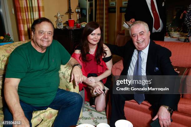 Paul Sorvino his wife Dee Dee Sorvino and Dr. Marc Benhuri during the Paul & Dee Dee Sorvino celebrate their new book "Pinot, Pasta & Parties" at 200...