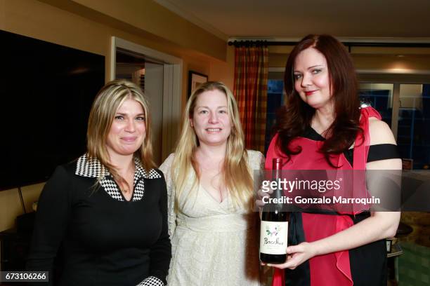 Ashley Papa, Genevieve Malandra and Dee Dee Sorvino during the Paul & Dee Dee Sorvino celebrate their new book "Pinot, Pasta & Parties" at 200 East...