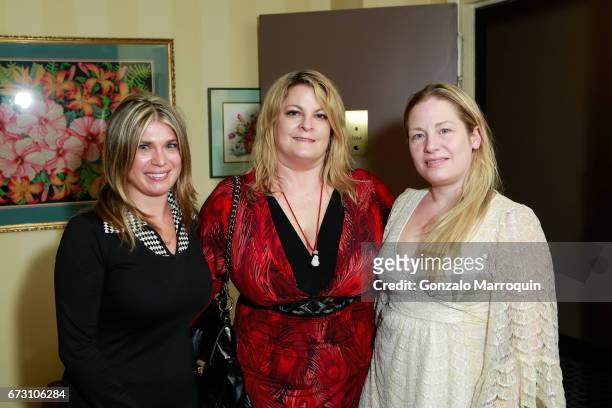 Ashley Papa, Lora Condon and Genevieve Malandra attend the Paul & Dee Dee Sorvino celebrate their new book "Pinot, Pasta & Parties" at 200 East 57th...