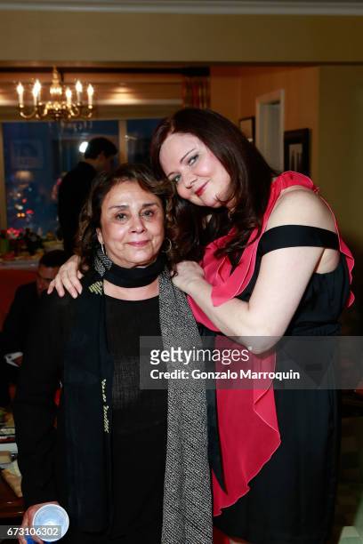 Diane Reverand and Dee Dee Sorvino during the Paul & Dee Dee Sorvino celebrate their new book "Pinot, Pasta & Parties" at 200 East 57th Street on...