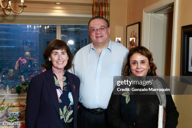 Kate Hartson and Roger Cooper attend the Paul & Dee Dee Sorvino celebrate their new book "Pinot, Pasta & Parties" at 200 East 57th Street on April...