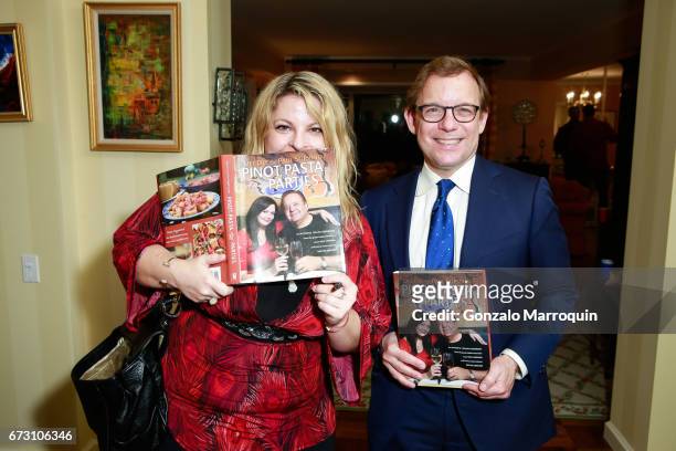 Lora Condon and Eric Shawn attend the Paul & Dee Dee Sorvino celebrate their new book "Pinot, Pasta & Parties" at 200 East 57th Street on April 25,...
