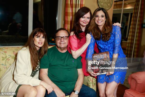 Carol Alt, Paul Sorvino, Dee Dee Sorvino and Cathy Areu during the Paul & Dee Dee Sorvino celebrate their new book "Pinot, Pasta & Parties" at 200...