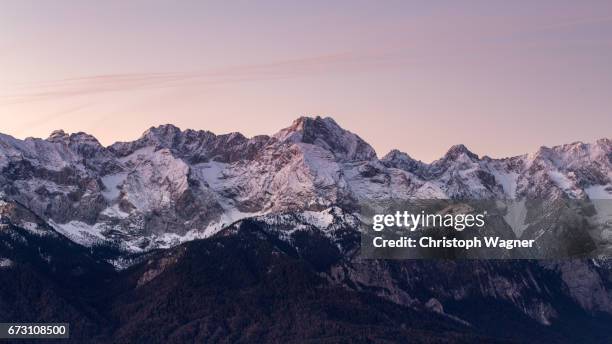 bavaria alps - wettersteingebirge - bavaria mountain stock pictures, royalty-free photos & images