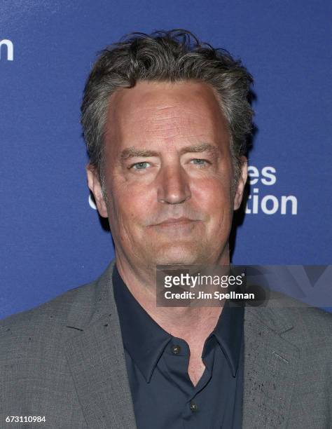Matthew Perry attends the "Six Degrees of Separation" Broadway opening night at the Barrymore Theatre on April 25, 2017 in New York City.