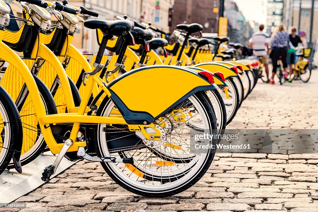 Finland, Helsinki, rental bikes, city bikes
