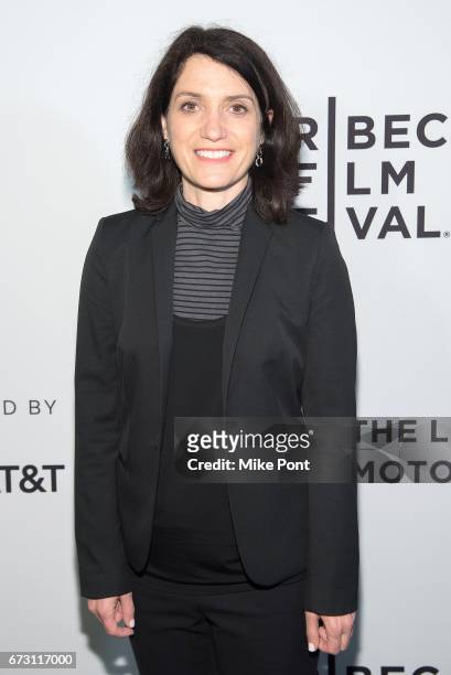 Filmmaker Carla Garapedian attends 'Intent to Destroy' premiere during the 2017 Tribeca Film Festival at SVA Theater on April 25, 2017 in New York...