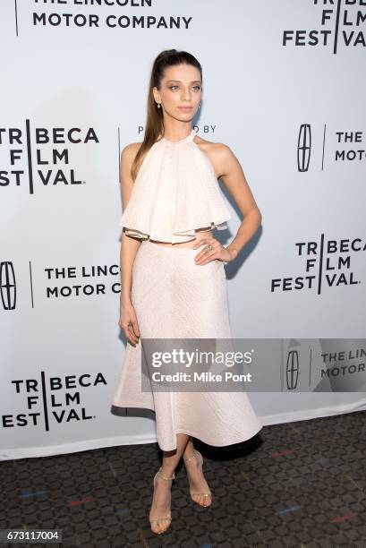 Actress Angela Sarafyan of 'The Promise' attends 'Intent to Destroy' premiere during the 2017 Tribeca Film Festival at SVA Theater on April 25, 2017...