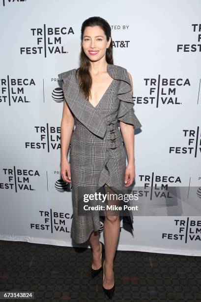 Executive producer and actress Jessica Biel attends 'The Sinner' Premiere during the 2017 Tribeca Film Festival at SVA Theatre on April 25, 2017 in...