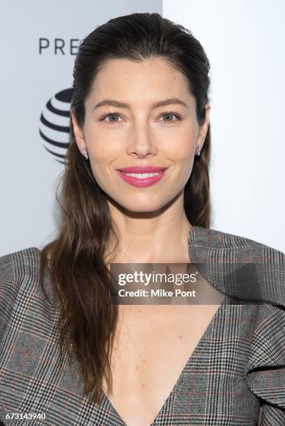 Executive producer and actress Jessica Biel attends 'The Sinner' Premiere during the 2017 Tribeca Film Festival at SVA Theatre on April 25, 2017 in...