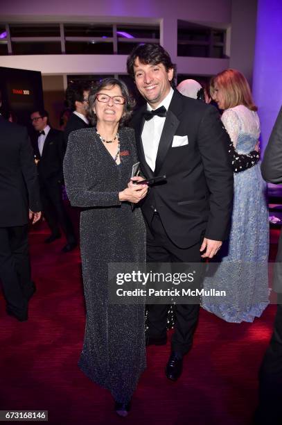 Celina Turchi Martelli and Pierre Fallo attend the 2017 TIME 100 Gala at Jazz at Lincoln Center on April 25, 2017 in New York City.