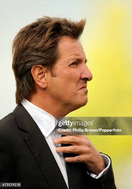 Former Hampshire cricketer Mark Nicholas, now a television presenter and commentator, pictured at the Rose Bowl in Southampton during the 3rd Test...