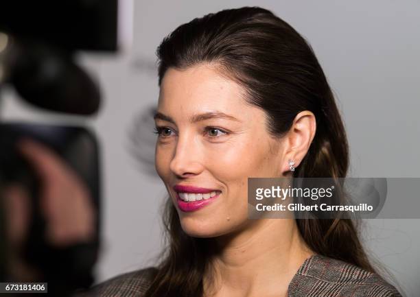 Actress Jessica Biel attends "The Sinner" premiere during 2017 Tribeca Film Festival at SVA Theatre on April 25, 2017 in New York City.
