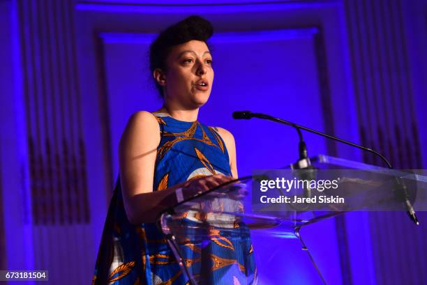 Sarah Workneh attends Skowhegan Awards Dinner 2017 at The Plaza Hotel on April 25, 2017 in New York City.
