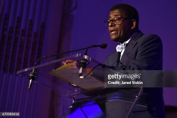 William T. Williams attend Skowhegan Awards Dinner 2017 at The Plaza Hotel on April 25, 2017 in New York City.