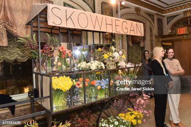 Atmosphere at the Skowhegan Awards Dinner 2017 at The Plaza Hotel on April 25, 2017 in New York City.
