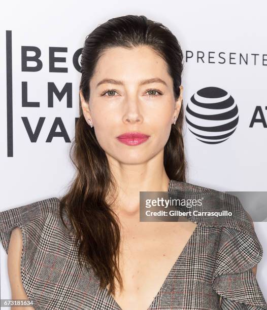 Actress Jessica Biel attends "The Sinner" premiere during 2017 Tribeca Film Festival at SVA Theatre on April 25, 2017 in New York City.