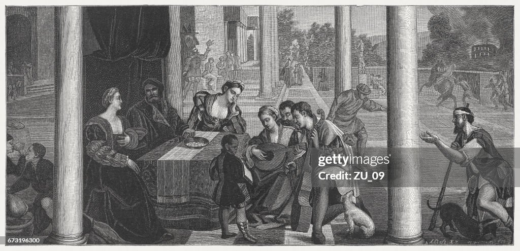 Dives and Lazarus, painted (1540/50) by Bonifacio Veronese, Venice, Italy