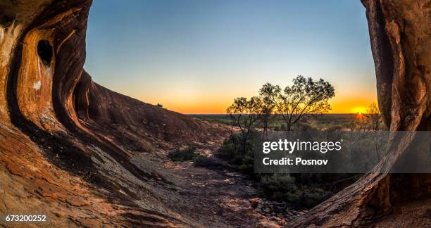 sunset at victoria rock - kalgoorlie stock pictures, royalty-free photos & images
