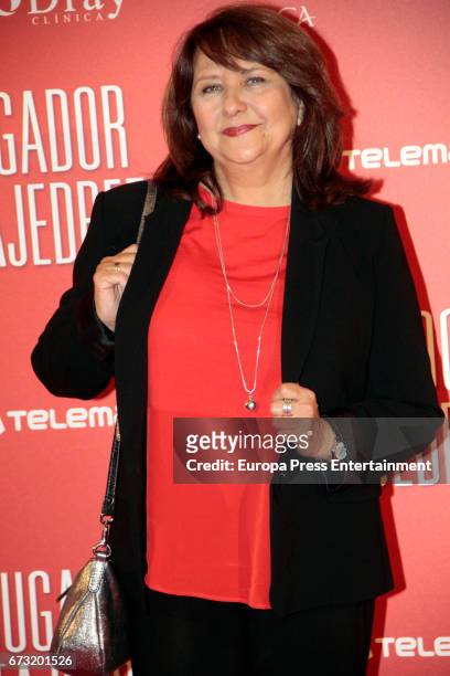 Soledad Mallol attend the 'El Jugador de Ajedrez' premiere at Gran Via cinema on April 25, 2017 in Madrid, Spain.