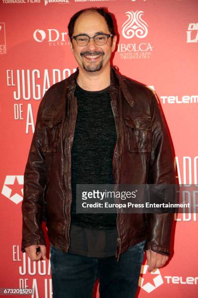Jordi Sanchez attend the 'El Jugador de Ajedrez' premiere at Gran Via cinema on April 25, 2017 in Madrid, Spain.