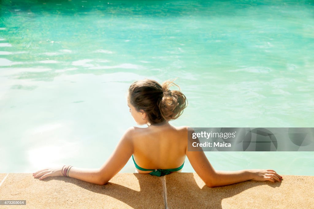 Poolside girl