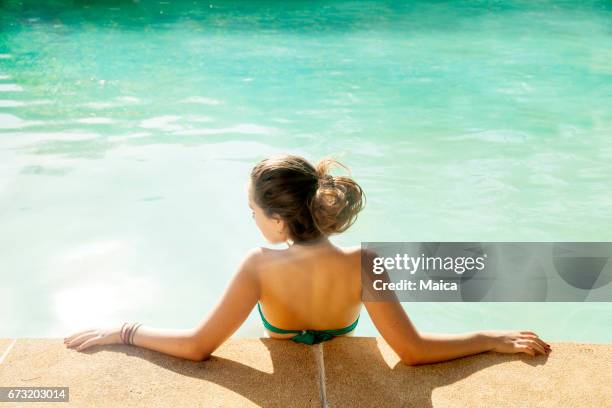 Poolside Girl High-Res Stock Photo