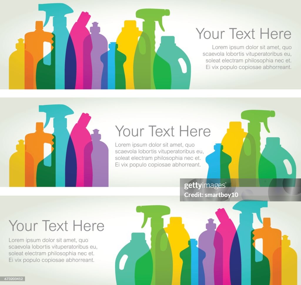 Cleaning Products - Horizontal Banners
