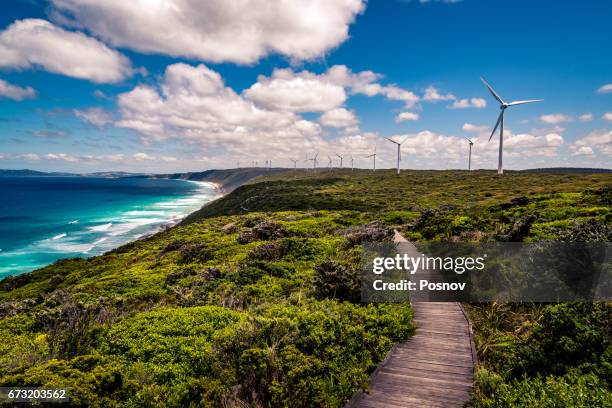 albany wind farm - wind farm australia fotografías e imágenes de stock